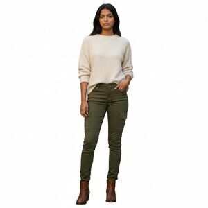 prAna Cargo MEME Skinny Pant Women Size 6 Army Green Gorpcore Outdoor Hiking
